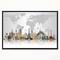 Designart - Famous Monuments Across World - Framed Canvas Art Print